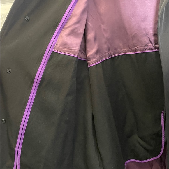 Baumler - Double Lined Old Money Classic Button Down Top Coat - Black - 58 - Picture 3 of 11